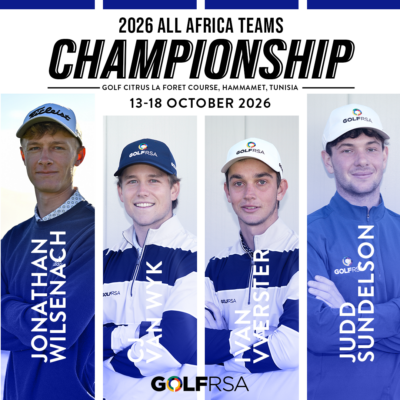 CJ van Wyk to represent SA at 13th All Africa Teams Championship